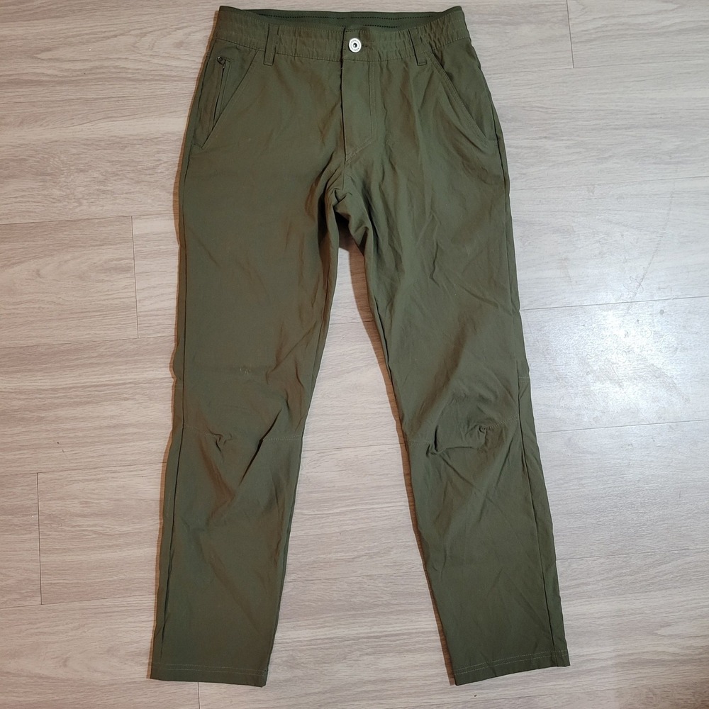 KUHL Mens Hiking Pants Olive Green Tag 30x30(18x18) Outdoor Trekking Trousers